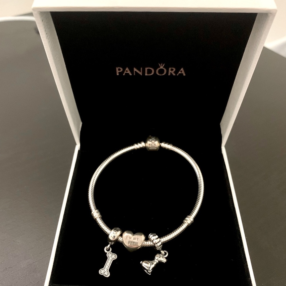 PANDORA “Dog Mom” Charm Bracelet